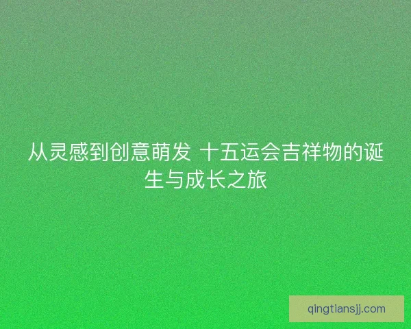 从灵感到创意萌发 十五运会吉祥物的诞生与成长之旅